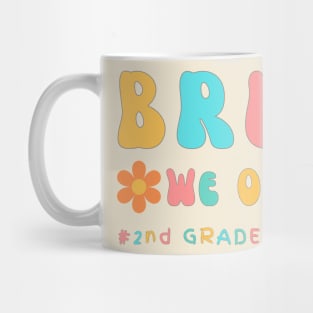 Cute End of School Year 2nd Grade Teacher Summer Bruh We Out Print Mug